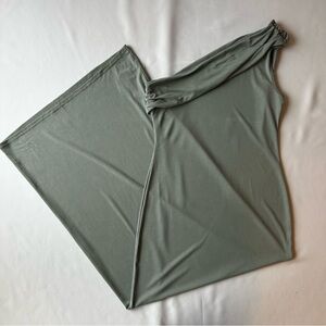 Elegant Green Women's One Shoulder Maxi Dress